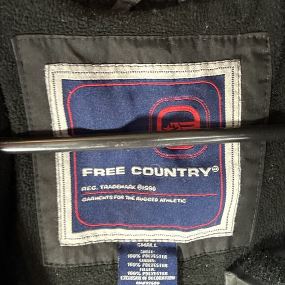 Free Country Full Zip Hooded Jacket Men's SZ Small FCX Treme Dark Green/black - Picture 2 of 12